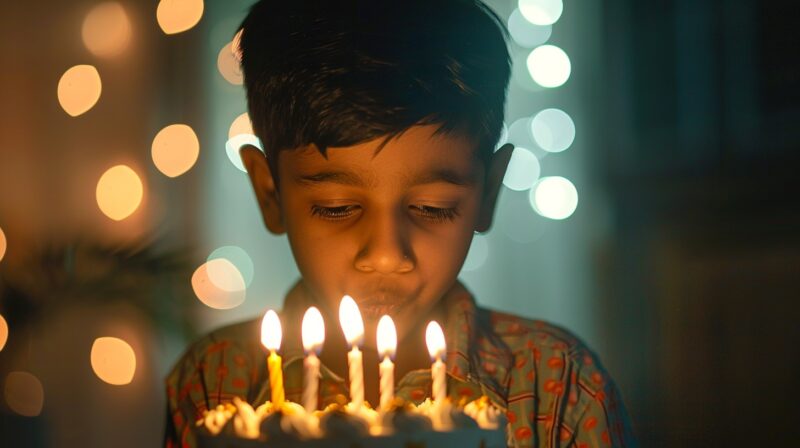 BEST जन्मदिन की बधाई सन्देश - indian boy blowing candles